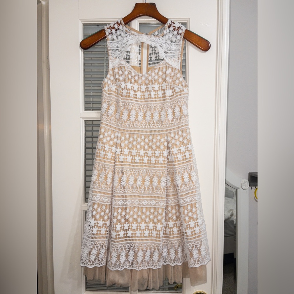 Francesca’s Lace Trim Dress